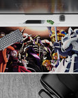 Stunning 40x20 desk pad showcases Ainz and guardians for fans of Overlord's iconic dark power theme