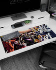 Main cast artwork on 36x16 mouse pad captures Nazarick's dark fantasy allure in vivid detail