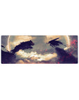 Compact 32x12 inches mouse pad with Guts facing the Beast of Darkness, perfect for adding raw intensity and emotional power to your desk in a smaller design.