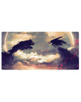 Mouse pad featuring Guts in his Berserker Armor facing the Beast of Darkness, 32x16 inches, perfect for adding intensity and emotional struggle to your desk setup.