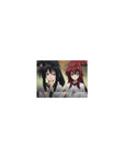 14x10 inch anime mouse pad featuring Rias and Akeno from High School DxD; contrasting moods, playful and serious.