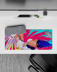28x12 inches mouse pad with Mirko, showcasing her fierce expression and explosive energy in an action-packed design.