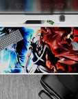 Ichigo anime desk pad, 40x20 inches, features three dynamic sides from Bleach, showcasing his calm to demonic transformations.