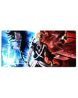 Ichigo anime mouse pad 32x16 inches captures his icy-blue calm to demonic rage, perfect for Bleach fans seeking desk upgrade.