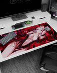 Dark elegance design on 40x20 mouse pad perfect for celebrating Sakura's complex and haunting power