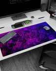 Artistic design on 40x20 desk mat perfect for adding bold creativity and visual impact to your setup or decor