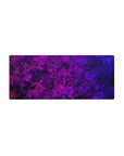 Streamlined Abstract Contour desk mat 28x12 featuring vibrant swirls for bold and energetic workspace flair