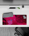 Compact 28x12 mouse pad highlights Zero Two’s piercing eyes and vibrant circuitry for immersive cyberpunk vibes