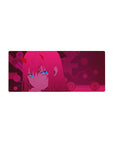 Streamlined Zero Two Cyberpunk Mouse Pad 28x12 featuring glowing accents for bold workspace energy