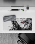 28x12 inches mouse pad showcasing Guts and the Beast of Darkness, ideal for creating a fierce and dramatic atmosphere at your desk.