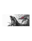 Mouse pad featuring Guts in his Berserker Armor with the Beast of Darkness, 28x12 inches, perfect for adding raw intensity and powerful emotion to your workspace.