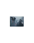 Classic anime mouse pad 14x10 inches with Akatsuki clouds, Itachi and Kisame in rainy night scene.