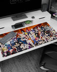 Naruto kunoichi group pose desk pad 40x20 inches, smirks and open-front jackets like a mini poster.
