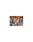 Naruto-style anime girl mouse pad 14x10 inches with bold kunoichi lineup, sleek outlines, poster look.