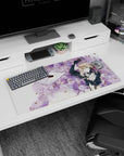 32x16 inches Violet Evergarden mouse pad, Violet reaching as sealed envelopes float past.