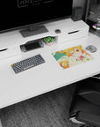 Tohru from Miss Kobayashi's Dragon Maid lounging and winking on a 14x10 inches anime mouse pad.