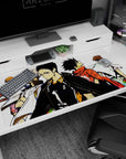 40x20 inches anime desk pad featuring center ace in black jersey