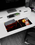 Dynamic Hollow Ichigo Crimson Moon artwork on 28x12 mouse pad perfect for celebrating power, mystery, and anime legacy