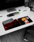 Small but impactful 32x12 mouse pad showcases anime-inspired mystery with striking Hollow Ichigo artistry