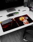 Powerful artwork on 36x16 mouse pad captures the essence of Hollow Ichigo’s raw energy with dark, captivating flair