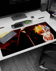Bleach-themed design on 40x20 mouse pad perfect for adding power, mystery, and iconic anime aesthetics to your setup or gaming station