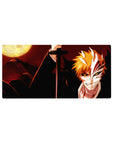 Hollow Ichigo Crimson Moon Mouse Pad 32x16 featuring crimson moon for gaming or workspace energy with anime edge