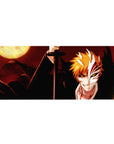 Hollow Ichigo Crimson Moon Mouse Pad 36x16 with Hollow theme for immersive focus and fan inspiration