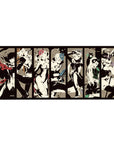 Persona 5 desk mat 36x16 inches featuring Phantom Thieves: Joker, Panther, Fox, Queen, Skull, Oracle, Mona, Noir, Sophie.