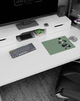 Shikamaru Nara mid-hand sign on a 14x10 inches anime mouse pad, cool Naruto desk accessory for gaming.