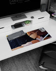 Mikoto Misaka Railgun anime girl mouse pad 28x12 inches, tossing neon-blue sparks across your desk.