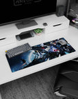 32x12 inches Gundam SEED mouse pad showing Strike Gundam blasting through space with a bright beam cannon.