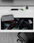 32x12 inches mouse pad with Guts in his Berserker Armor, fighting the Beast of Darkness, perfect for fans seeking intense and powerful aesthetics.