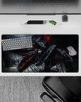 32x16 inches mouse pad with Guts in his Berserker Armor, battling the Beast of Darkness, ideal for fans of intense, emotional designs.