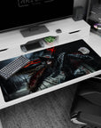 Large 40x20 inches desk pad with Guts in his Berserker Armor and the Beast of Darkness, capturing the intense rage and internal battle of the Black Swordsman.