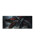 Mouse pad featuring Guts in his Berserker Armor and the Beast of Darkness, 28x12 inches, perfect for bringing destruction and power to your desk setup.