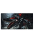 Mouse pad featuring Guts in his Berserker Armor and the Beast of Darkness, 32x16 inches, perfect for bringing fierce rage and destruction to your desk setup.