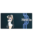 32x16 inches anime girl mouse pad with twin-tail character on deep navy space background and bold lettering.