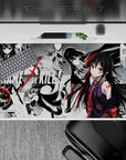 Striking 40x20 mouse pad showcases Akame’s iconic presence with manga-inspired artistry and vivid crimson accents for an immersive workspace vibe