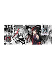 Streamlined Akame Manga Fusion Mouse Pad 28x12 featuring vibrant splashes for bold workspace energy