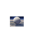 Classic 14x10 inches mouse pad with a moon-white sphere in deep blue sky and subtle star specks.