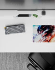 14x10 inches mouse pad featuring Eren’s Titan transformation, with vivid colors and electrifying details for a powerful, intense design.