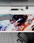 36x16 inches mouse pad with Eren’s Titan transformation, vivid colors and electrifying details for an intense AOT battle look.