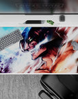 40x20 inches mouse pad with Eren’s Titan transformation, vivid colors, and electrifying details for a powerful and intense AOT-inspired design.