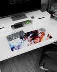 My Hero Academia mouse pad, 28x12 inches, with Eren’s Titan transformation, vivid colors and electrifying details for a dynamic AOT tribute.