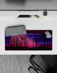 Compact 28x12 desk pad highlights Kaworu’s serene presence and apocalyptic atmosphere for immersive Evangelion-inspired vibes