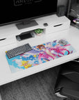 32x12 inches Cardcaptor Sakura mouse pad featuring Sakura Kinomoto and Kero-chan reaching out with cards.