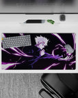 High-quality 32x16 inch mouse pad showcasing Gojo's overwhelming energy for gaming and inspired setups