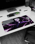 Durable 32x16 inch mouse pad with Satoru Gojo's bold art, bringing dynamic style to any desk