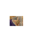 Classic anime girl mouse pad 14x10 inches with silver-haired warrior, dragon backdrop, and tiger tattoo detail.