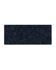 Streamlined Blue Topographic Contour desk mat 28x12 featuring intricate lines for bold yet calming workspace flair